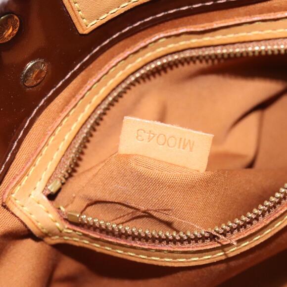 LOUIS VUITTON Monogram Vernis Reade PM Hand Bag Bronze M91146 - Picture 12 of 16